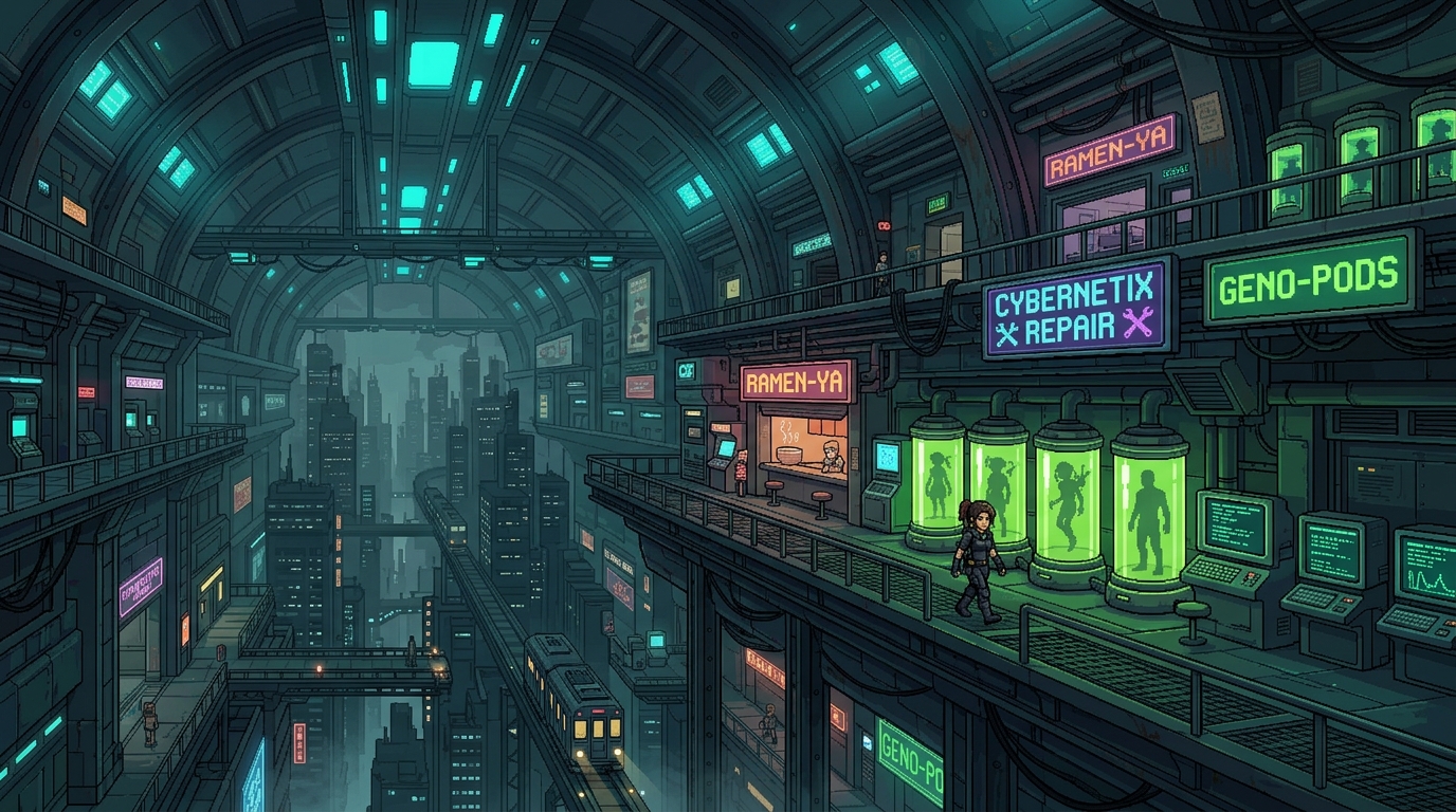 Neon Void Alien Saga Artwork